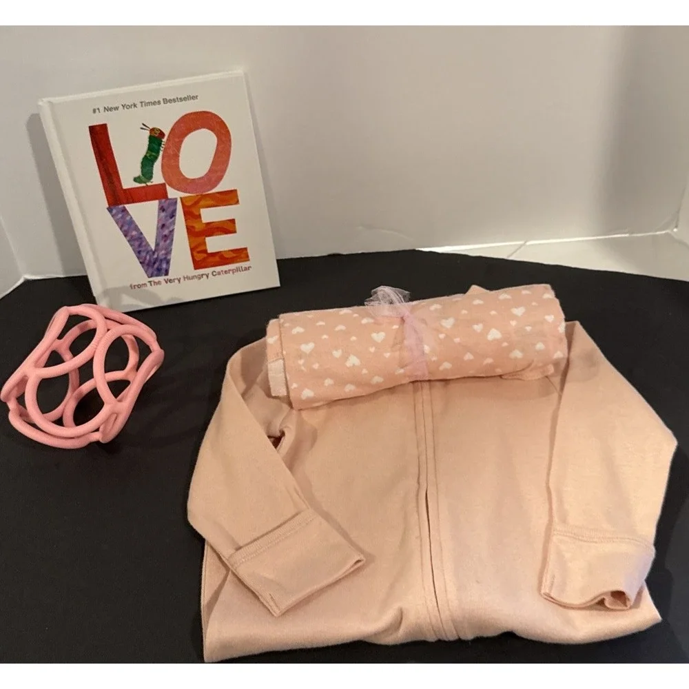 Eric Carle Baby Girl Shower Gift, New Mom & Infant Giftset Book, Outfit, Blanket